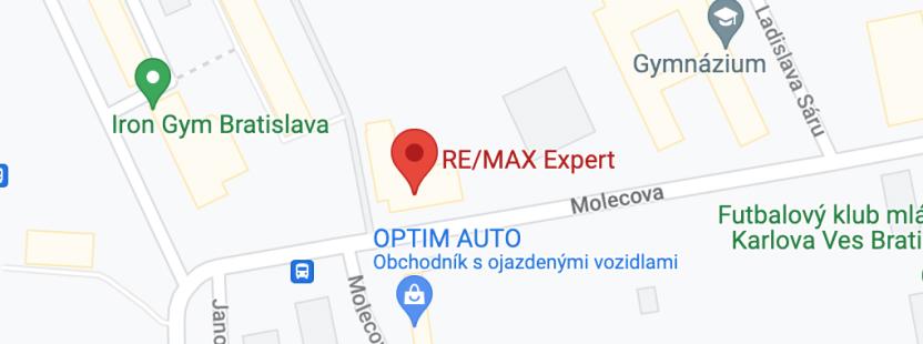 re/max expert mapa sídlo